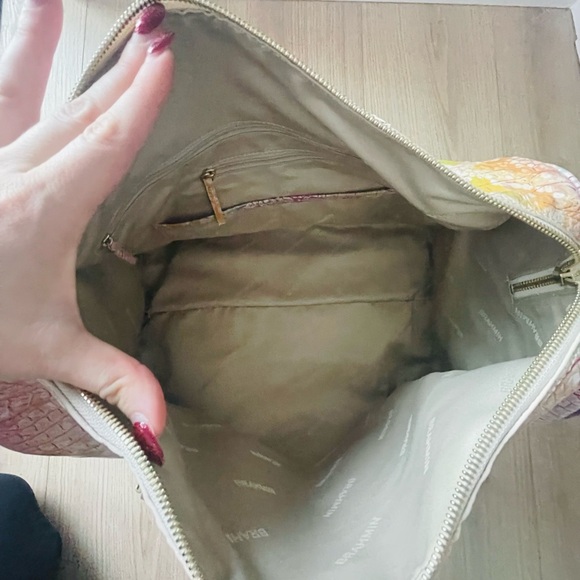 BRAHMIN Melbourne Collection Spencer Rainbow Snake Print Weekender Bag - Picture 3 of 6